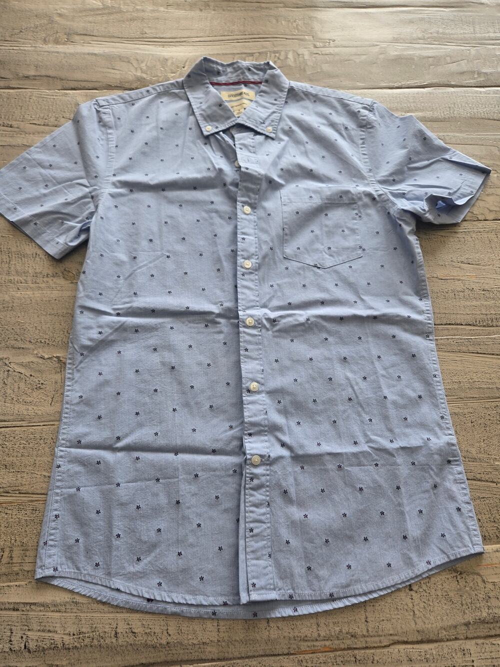 Goodthreads Floral Button Down Shirt Men's Medium Slim Fit Cotton Blossom